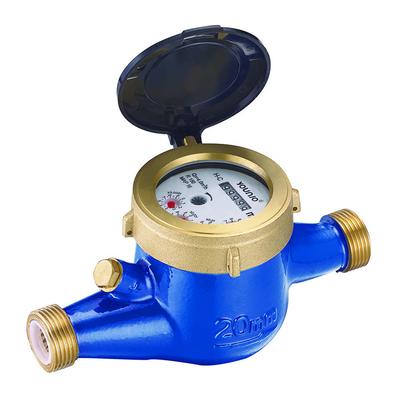 R160 Multi Jet Semi Liquid Sealed Water Meter Dengan MID Disetujui